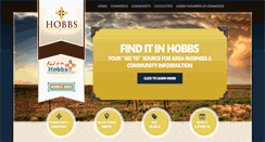 Desktop Screenshot of hobbschamber.org